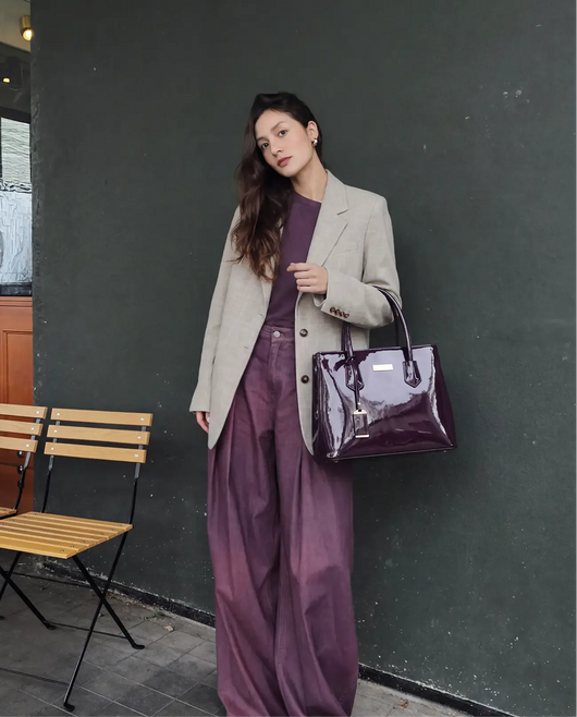 Valerie Bag in Prune Élégance
