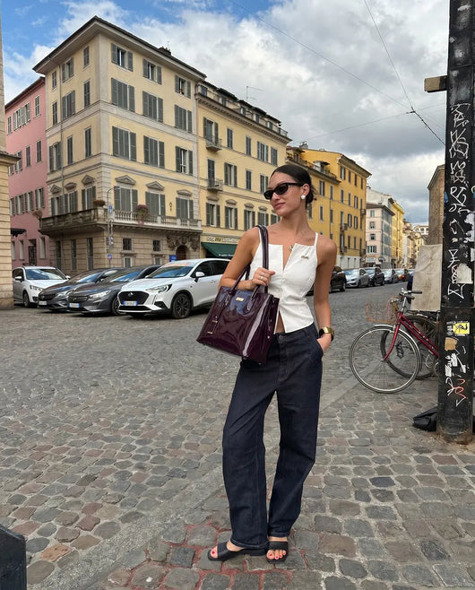 Valerie Bag Prune Élégance